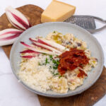 Risotto met roodlof en gedroogde ham