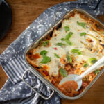 Courgette lasagne met ricotta-feta topping