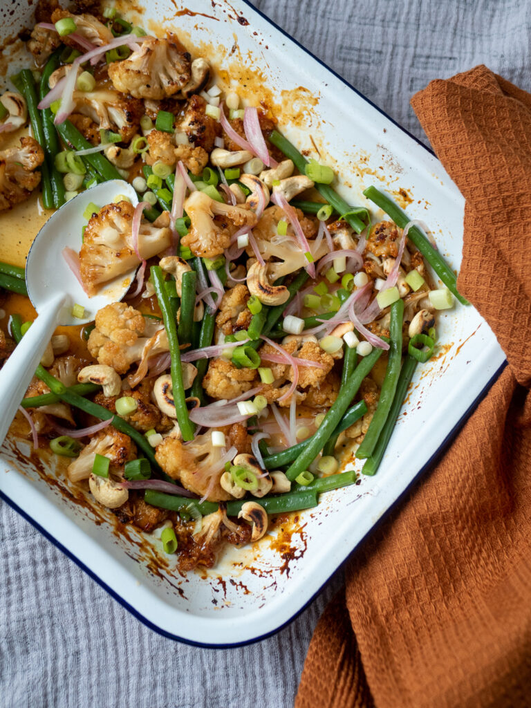 Geroosterde bloemkool met mangochutney