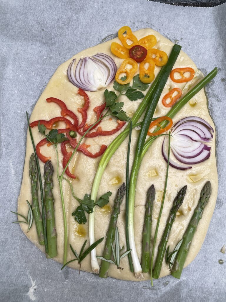 Florale focaccia